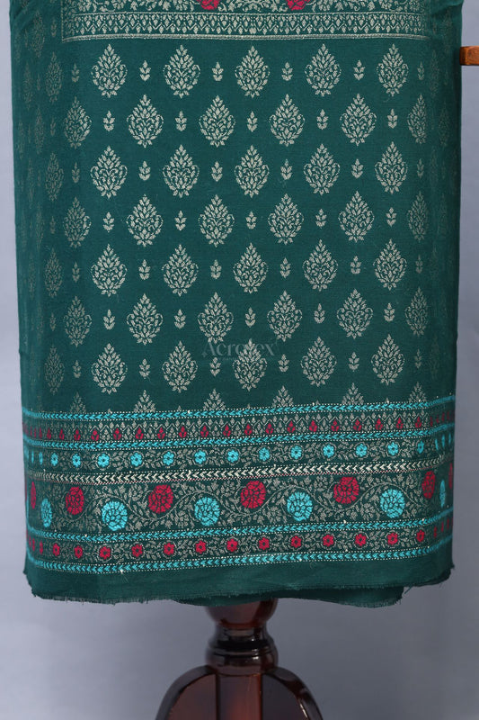 Royal Green Thread Work Fancy Punjabi Suit Set